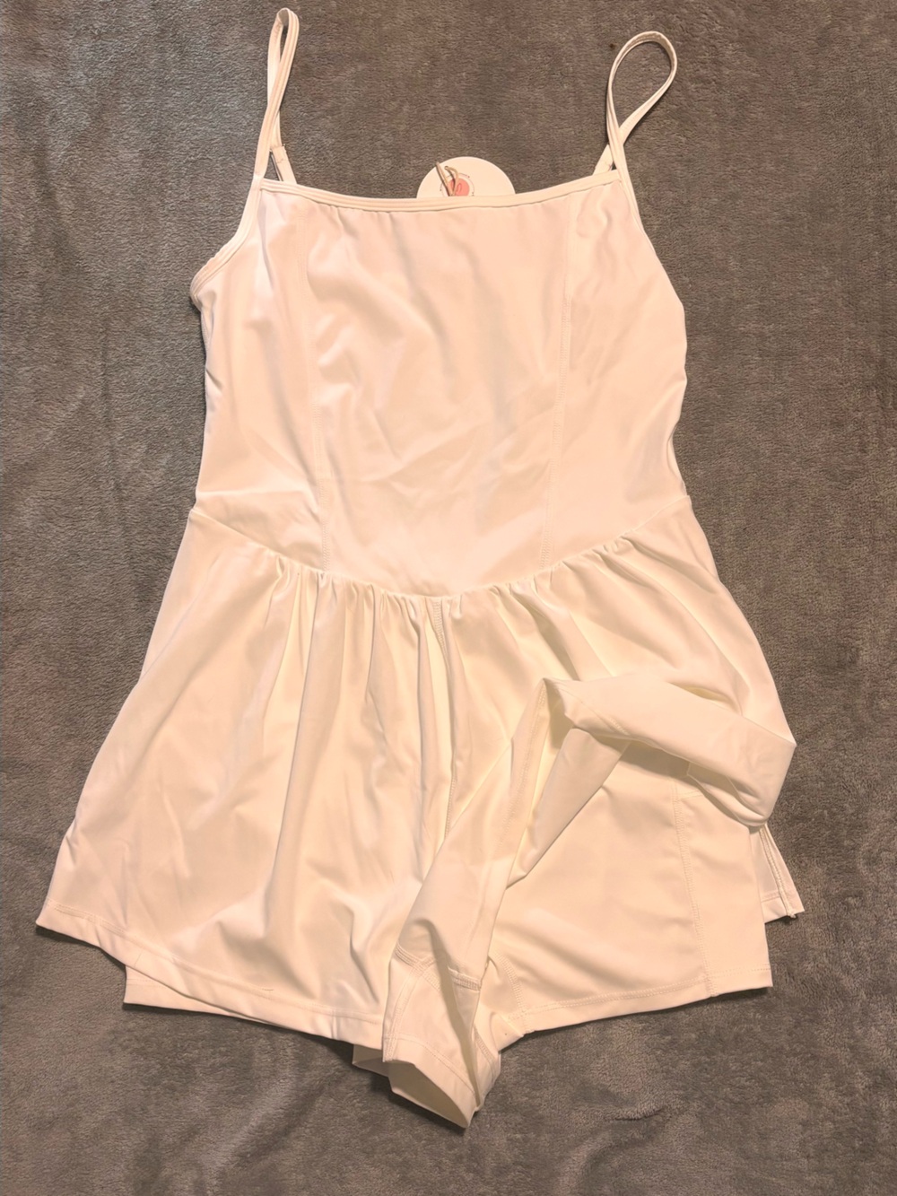 Women’s White Sleeveless Tennis/Golf Dress w/ Shorts